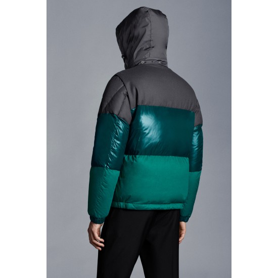 2022 Moncler Aveillan Short Down Jacket Mens Down Coat Winter Outerwear Green Gray