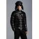 2022 Moncler Baunard Down Jacket Mens Motorcycle Jacket Winter Short Coat Black