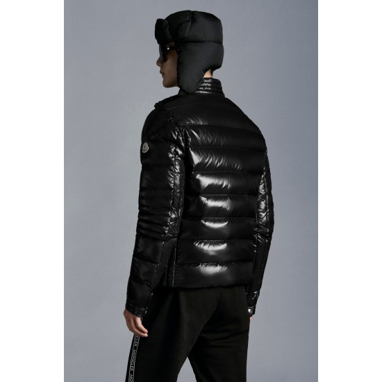 2022 Moncler Baunard Down Jacket Mens Motorcycle Jacket Winter Short Coat Black