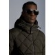 2022 Moncler Cecaud Short Down Jacket Mens Winter Hooded Puffer Down Coat Outerwear Dark Army Green