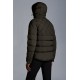 2022 Moncler Cecaud Short Down Jacket Mens Winter Hooded Puffer Down Coat Outerwear Dark Army Green