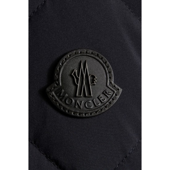 2022 Moncler Cecaud Short Down Jacket Mens Winter Hooded Puffer Down Coat Outerwear Night Blue