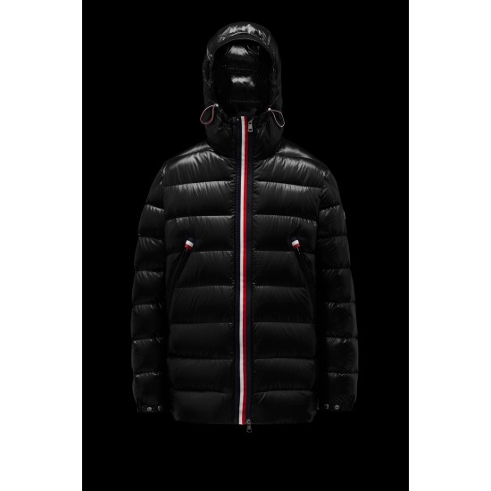 2022 Moncler Courcillon Shiny Hooded Jacket Casual Short Down Jackets Mens Down Purffer Coat Winter Outerwear Black