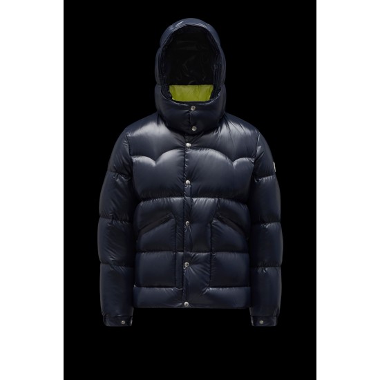 2022 Moncler Coutard Short Down Jacket Mens Winter Puffers Down Coat Outerwear Night Blue