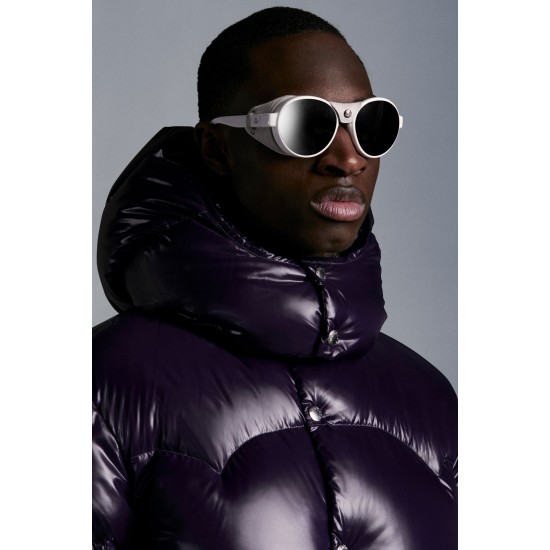 2022 Moncler Coutard Short Down Jacket Mens Winter Puffers Down Coat Outerwear Purple