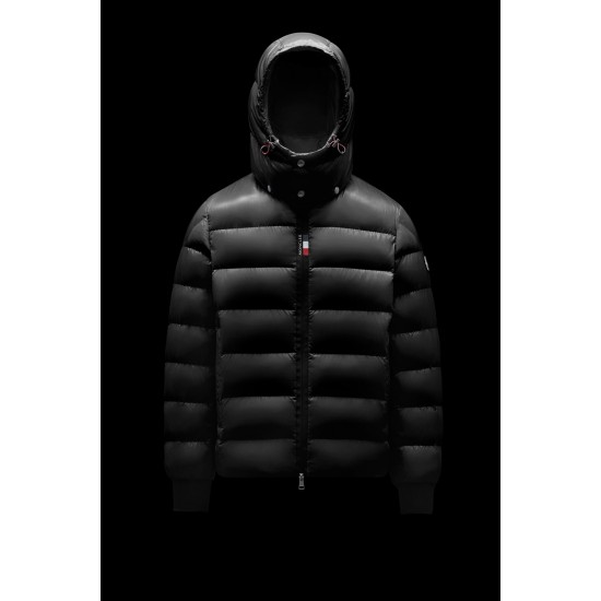 2022 Moncler Cuvellier Short Down Jacket Mens Winter Puffer Down Coat Outerwear Black