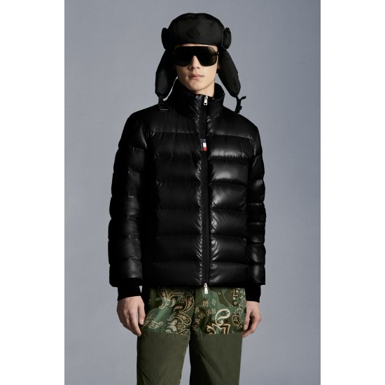 2022 Moncler Cuvellier Short Down Jacket Mens Winter Puffer Down Coat Outerwear Black