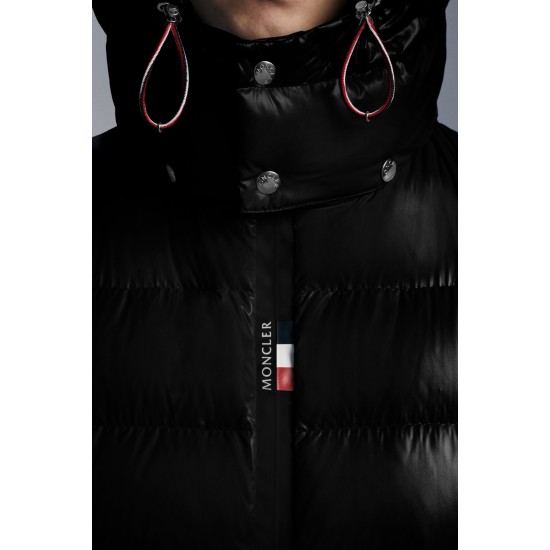 2022 Moncler Cuvellier Short Down Jacket Mens Winter Puffer Down Coat Outerwear Black