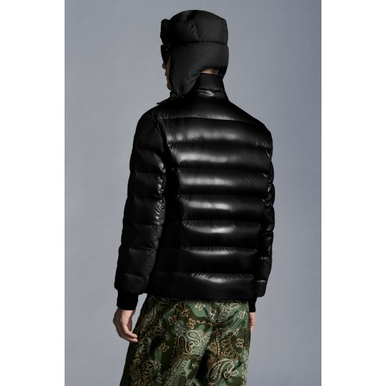 2022 Moncler Cuvellier Short Down Jacket Mens Winter Puffer Down Coat Outerwear Black