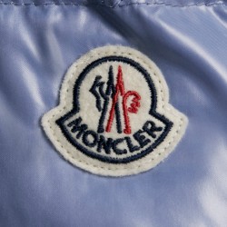 2022 Moncler Cuvellier Short Down Jacket Mens Winter Puffer Down Coat Outerwear Sky Blue