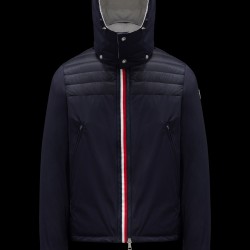 2022 Moncler Deferre Short Down Jacket Hooded Mens Winter Down Coat Outerwear Deep Blue