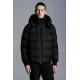 2022 Moncler Deschamps Short Down Jacket Mens Zip Up Hooded Down Puffer Coat Winter Outerwear Black