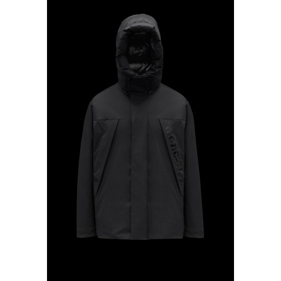 2022 Moncler Dilliers Hooded Down Jacket Mens Winter Down Coat Outerwear Black