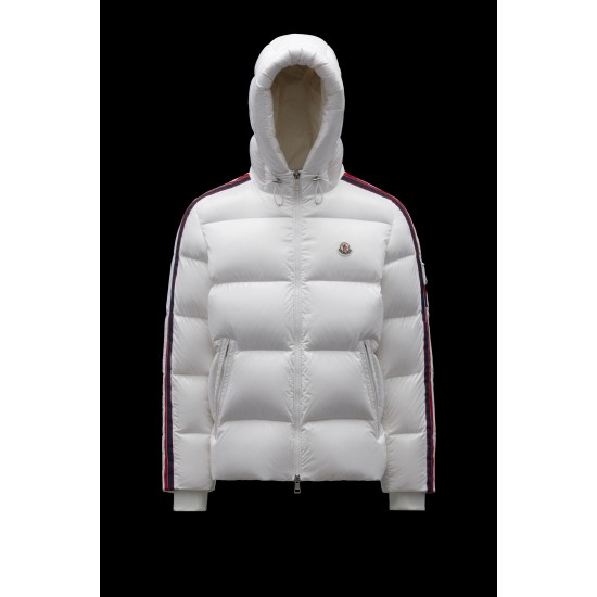 2022 Moncler Dincer Hooded Jacket Casual Short Down Jackets Mens Down Purffer Coat Winter Outerwear Off White