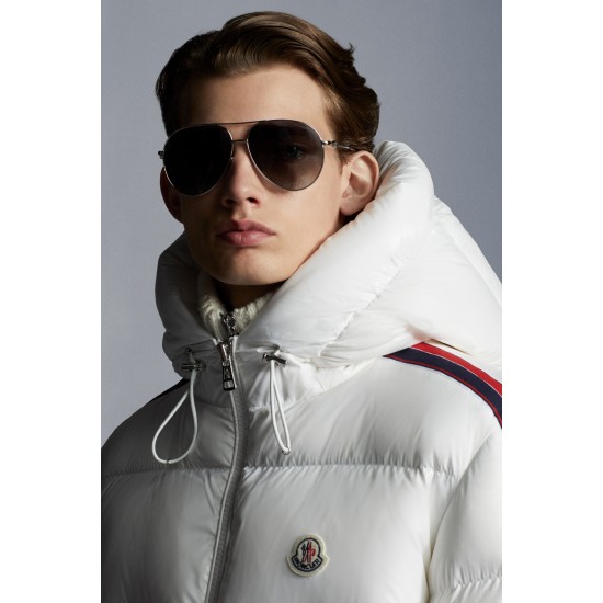 2022 Moncler Dincer Hooded Jacket Casual Short Down Jackets Mens Down Purffer Coat Winter Outerwear Off White