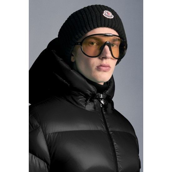 2022 Moncler Ecrins Short Down Jacket Mens Winter Hooded Puffer Down Coat Outerwear Black