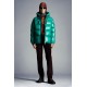 2022 Moncler Ecrins Short Down Jacket Mens Winter Hooded Puffer Down Coat Outerwear Jungle Green