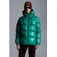 2022 Moncler Ecrins Short Down Jacket Mens Winter Hooded Puffer Down Coat Outerwear Jungle Green