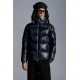 2022 Moncler Ecrins Short Down Jacket Mens Winter Hooded Puffer Down Coat Outerwear Night Blue