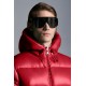 2022 Moncler Ecrins Short Down Jacket Mens Winter Hooded Puffer Down Coat Outerwear Scarlet Red