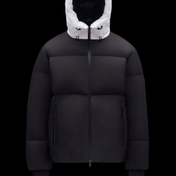 2022 Moncler Eustache Short Down Jacket Mens Winter Puffer Down Coat Outerwear Black