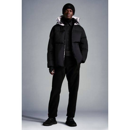 2022 Moncler Eustache Short Down Jacket Mens Winter Puffer Down Coat Outerwear Black