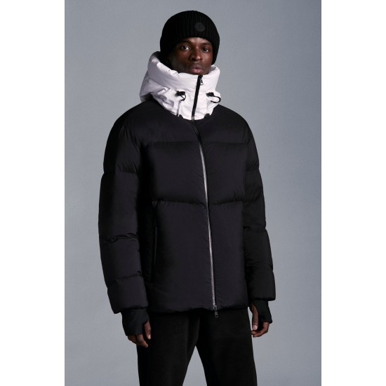 2022 Moncler Eustache Short Down Jacket Mens Winter Puffer Down Coat Outerwear Black