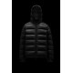 2022 Moncler Gebroulaz Padded Leather Puffer Jackets Short Down Jacket Mens Down Coat Winter Outerwear Black