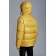 2022 Moncler Guitry Short Down Jacket Hooded Mens Down Puffer Coat Winter Outerwear Sun Yellow