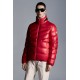 2022 Moncler Hanin Short Down Jacket Mens Winter Puffer Down Coat Outerwear Red