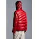 2022 Moncler Hanin Short Down Jacket Mens Winter Puffer Down Coat Outerwear Red