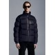 2022 Moncler Kounen Short Down Jacket Mens Winter Puffer Down Coat Outerwear Night Blue