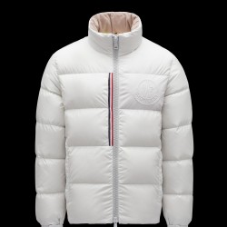 2022 Moncler Kounen Short Down Jacket Mens Winter Puffer Down Coat Outerwear Off White