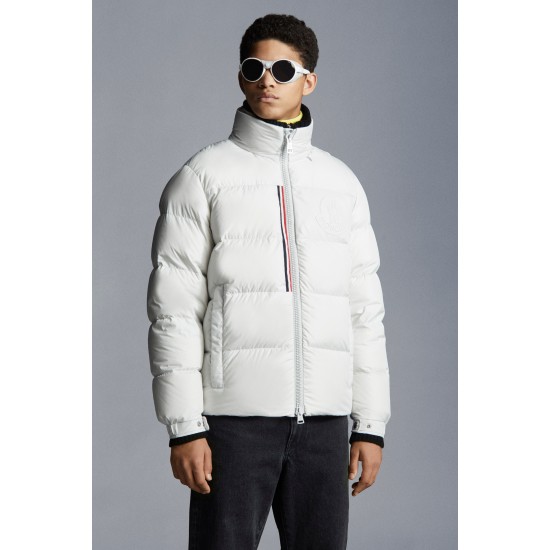 2022 Moncler Kounen Short Down Jacket Mens Winter Puffer Down Coat Outerwear Off White