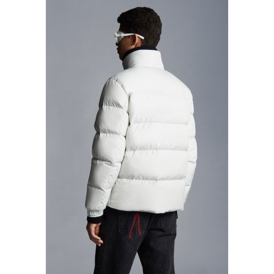 2022 Moncler Kounen Short Down Jacket Mens Winter Puffer Down Coat Outerwear Off White