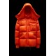 2022 Moncler Lamentin Short Down Jacket Mens Hooded Winter Puffer Down Coat Outerwear Bright Orange