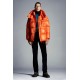 2022 Moncler Lamentin Short Down Jacket Mens Hooded Winter Puffer Down Coat Outerwear Bright Orange