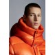 2022 Moncler Lamentin Short Down Jacket Mens Hooded Winter Puffer Down Coat Outerwear Bright Orange