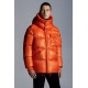 2022 Moncler Lamentin Short Down Jacket Mens Hooded Winter Puffer Down Coat Outerwear Bright Orange