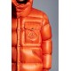 2022 Moncler Lamentin Short Down Jacket Mens Hooded Winter Puffer Down Coat Outerwear Bright Orange