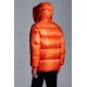 2022 Moncler Lamentin Short Down Jacket Mens Hooded Winter Puffer Down Coat Outerwear Bright Orange