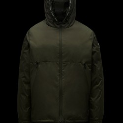 2022 Moncler Laurain Short Down Jackets Mens Down Coat Winter Outerwear Army Green