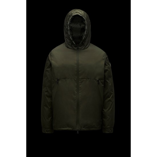 2022 Moncler Laurain Short Down Jackets Mens Down Coat Winter Outerwear Army Green