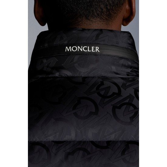 2022 Moncler Lenormand Short Down Jacket Mens Down Puffer Coat Winter Outerwear Night Blue