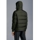 2022 Moncler Lenormand Short Down Jacket Mens Winter Puffer Down Coat Outerwear Army Green