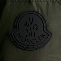 2022 Moncler Lenormand Short Down Jacket Mens Winter Puffer Down Coat Outerwear Army Green