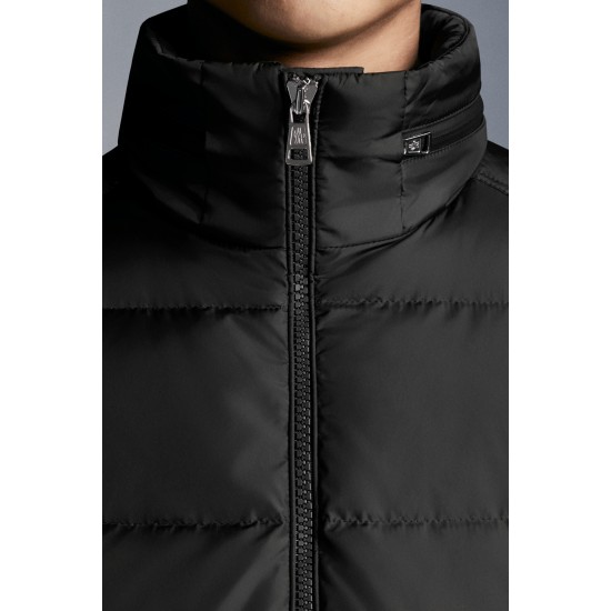 2022 Moncler Lenormand Short Down Jacket Mens Winter Puffer Down Coat Outerwear Black