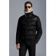 2022 Moncler Leo Down Jacket Mens Motorcycle Jacket Winter Short Coat Black