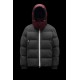 2022 Moncler Loeb Short Down Jacket Mens Winter Hooded Puffer Down Coat Outerwear Melange Medium Gray