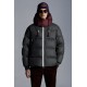 2022 Moncler Loeb Short Down Jacket Mens Winter Hooded Puffer Down Coat Outerwear Melange Medium Gray